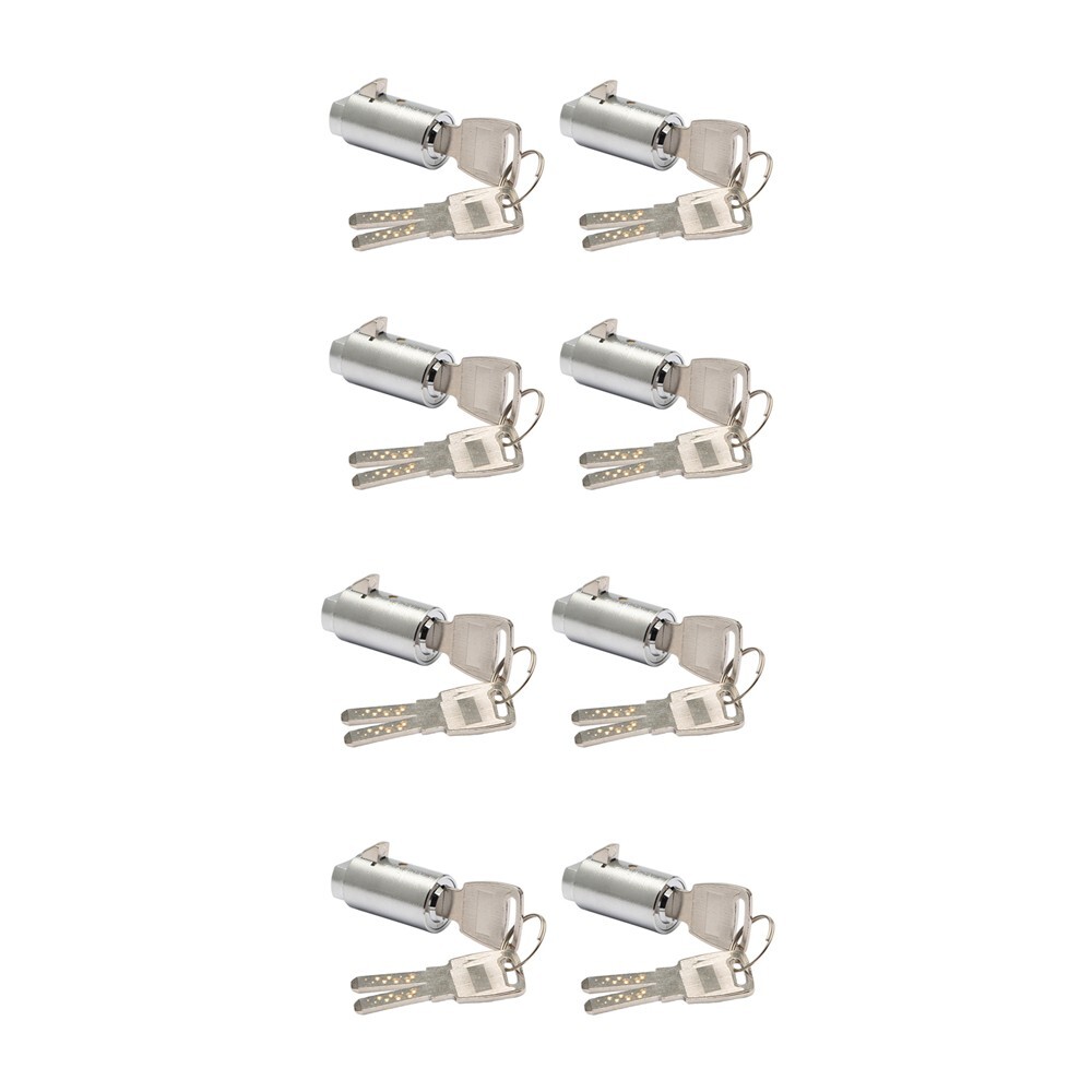 8 KEYED DIFFERENT Dimple Cylinder BRASS Plug Lock Vending machine T handle