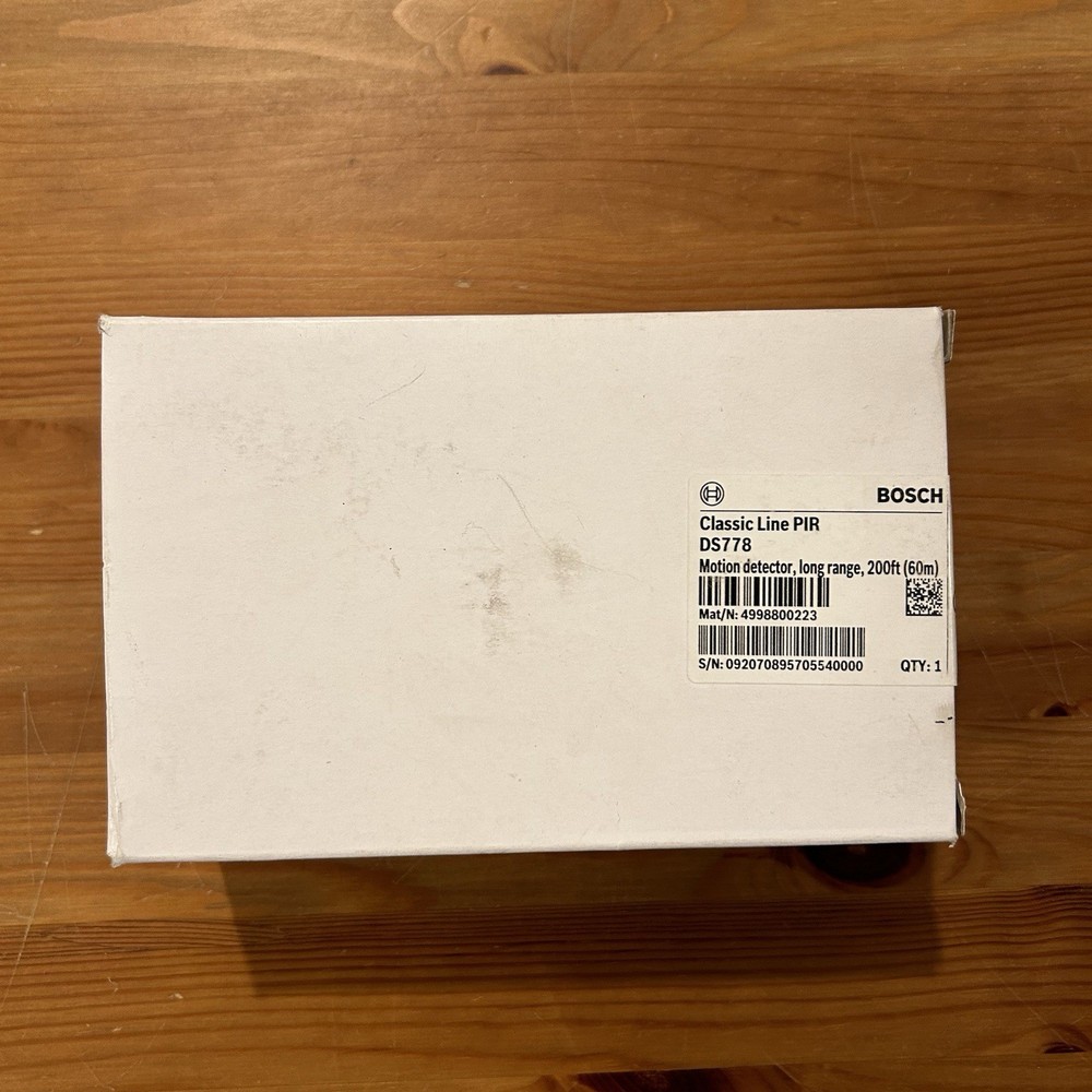 Bosch Classic Line PIR DS778 Motion Detector Sensor for Security Systems 200FT