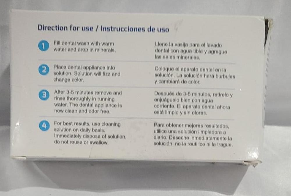 AlignerOff Cleaning Mineral Salt Cleaner Crystals Aligners Retainers Ex 11/25 3g