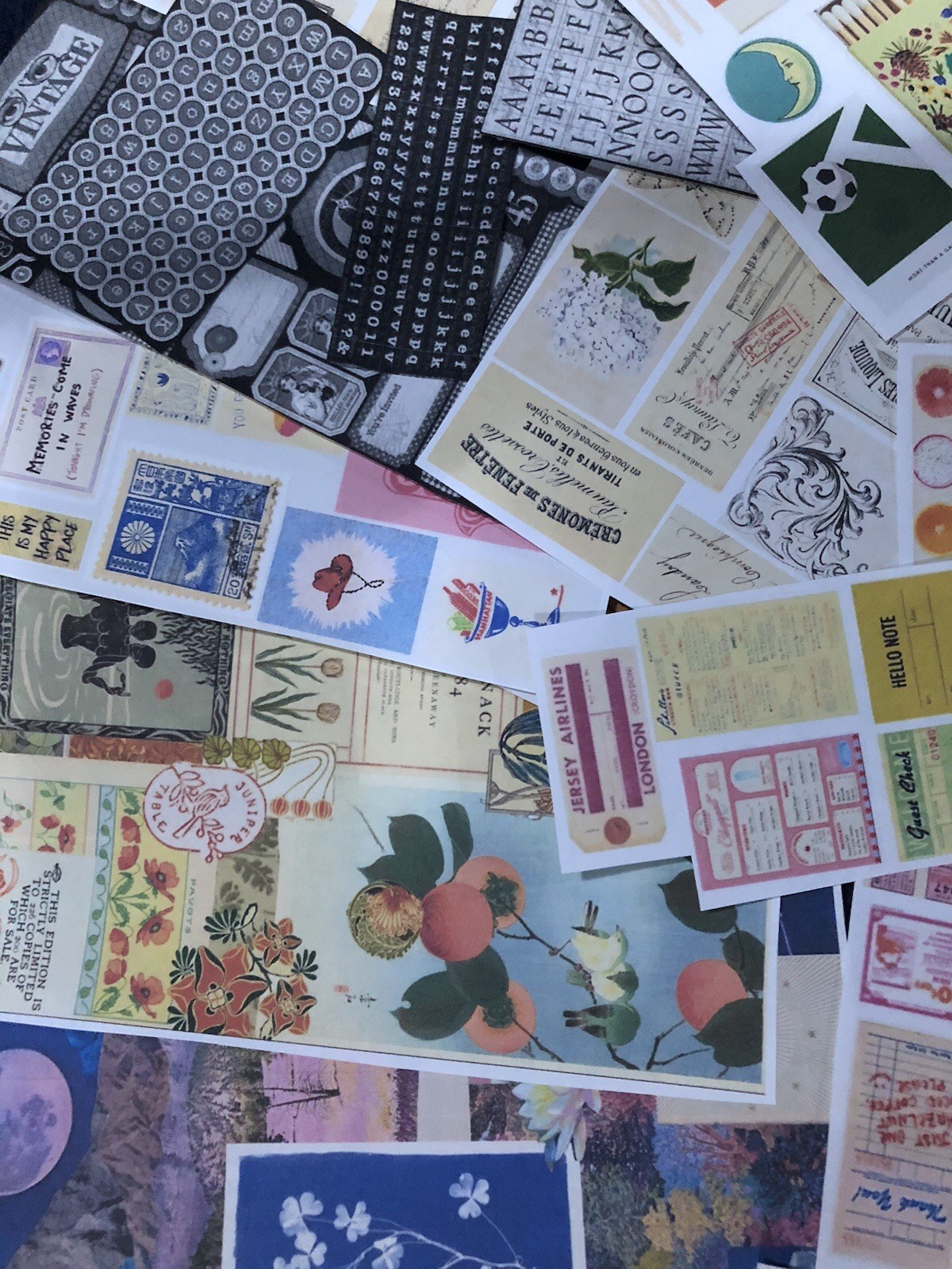 Junk Journal Ephemera- 75 Random Mix of Cut Outs.