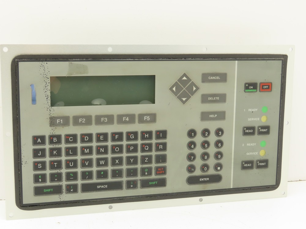 VideoJet Excel 273SE Ink Jet Printer Keyboard Interface Panel LCD Display