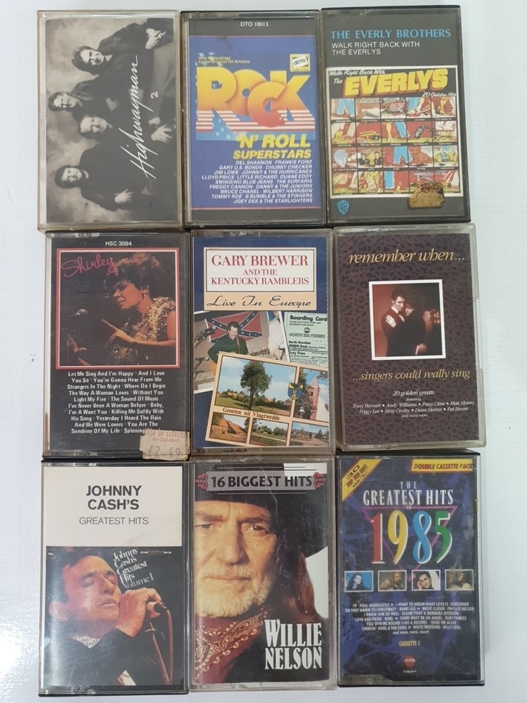 Original Cassette Tapes Mixed Joblot Bundle x 9