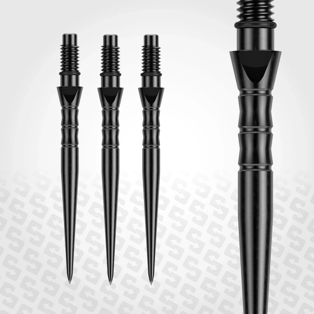 Winmau Switch Steel Tip Points - Wave Black 30mm