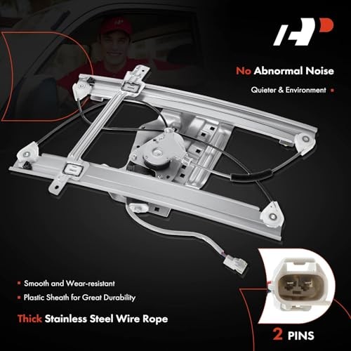 Power Window Regulator with Motor Compatible with Front Passenger Side