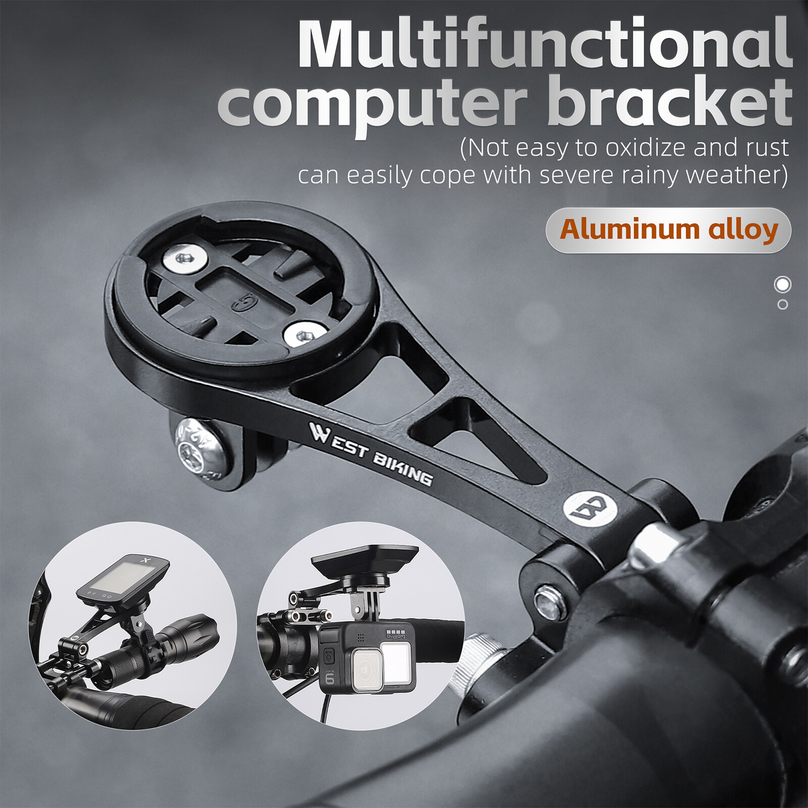 Bike Stem Extension Computer Mount For Garmin Edge For GoPro GPS Holder Bracket