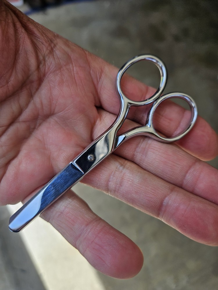 2 Pair Gingher Blunt Tip Scissors 4" & 5" Italy Real Nice
