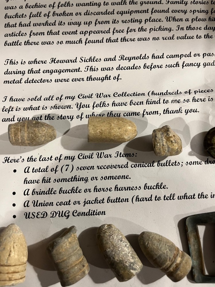 Civil War Artifacts with Provenance