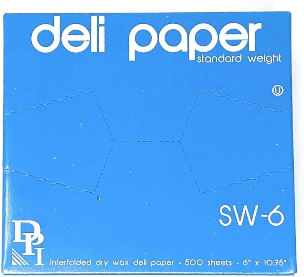 DPKSW12XXBX - Interfolded Deli Sheets 500 sheets 6 x 10.5"