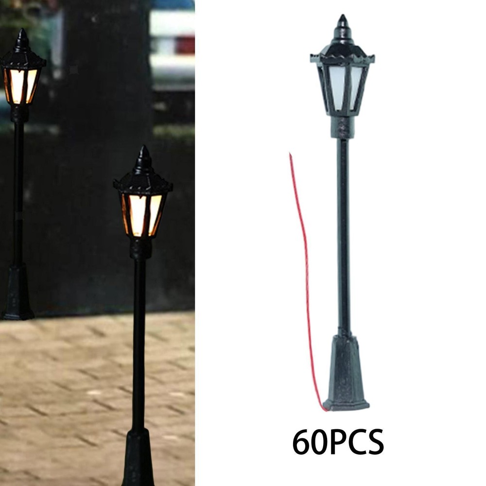 1:87 Scale Pole Light HO Scale Mini Street Light Model