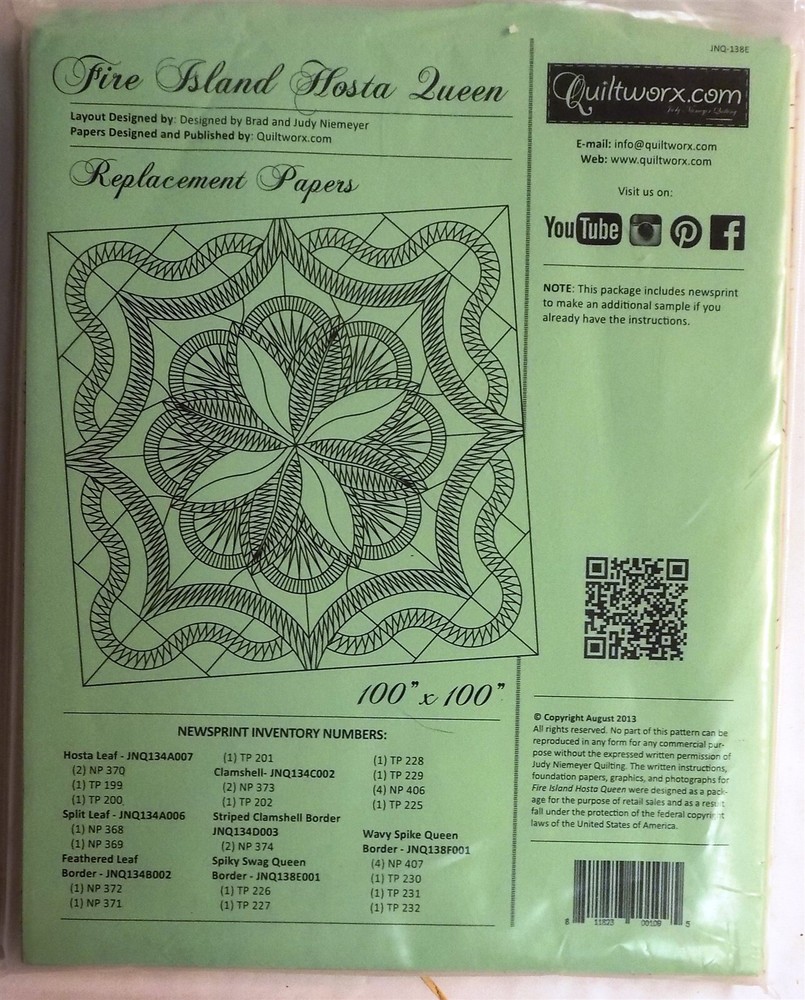 Fire Island Hosta Queen Replacement Papers