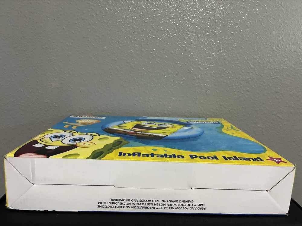 SpongeBob Square Pants 60in Wide Inflatable Pool Island
