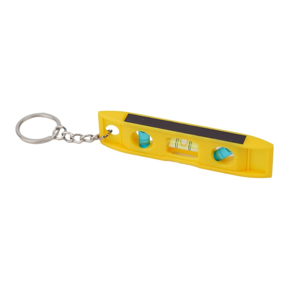 Small Magnetic Level Linear Bubble Level with Keychain for Easy Hanging