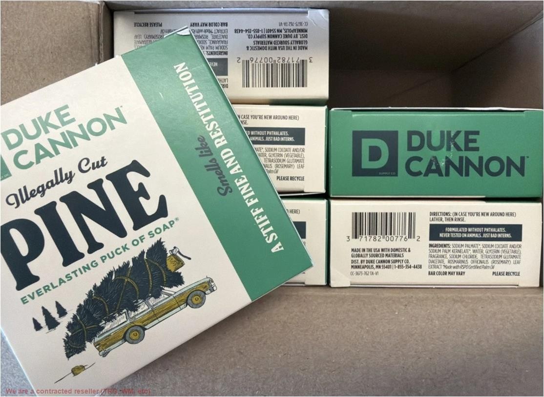 LOT OF 6!!!! Duke Cannon Everlasting Puck Soap - Illegally Cut Pine - 5oz