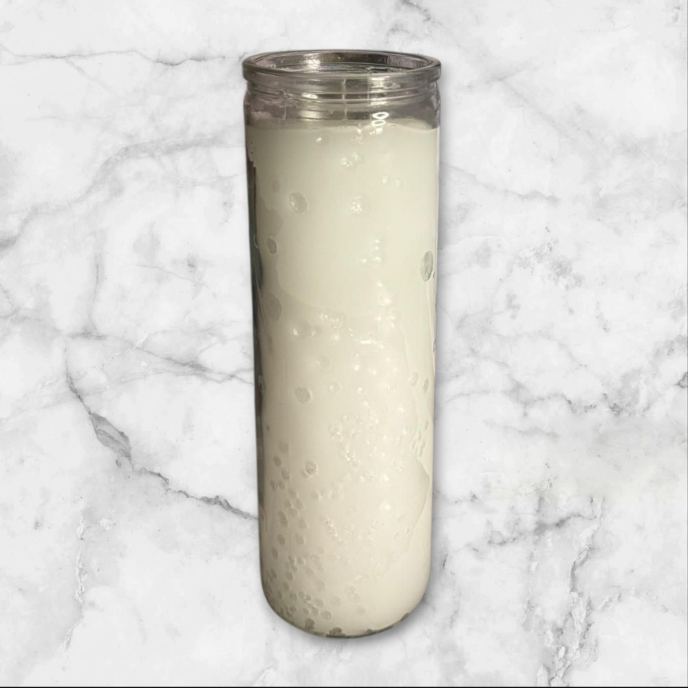 7 Day Plain Candle White
