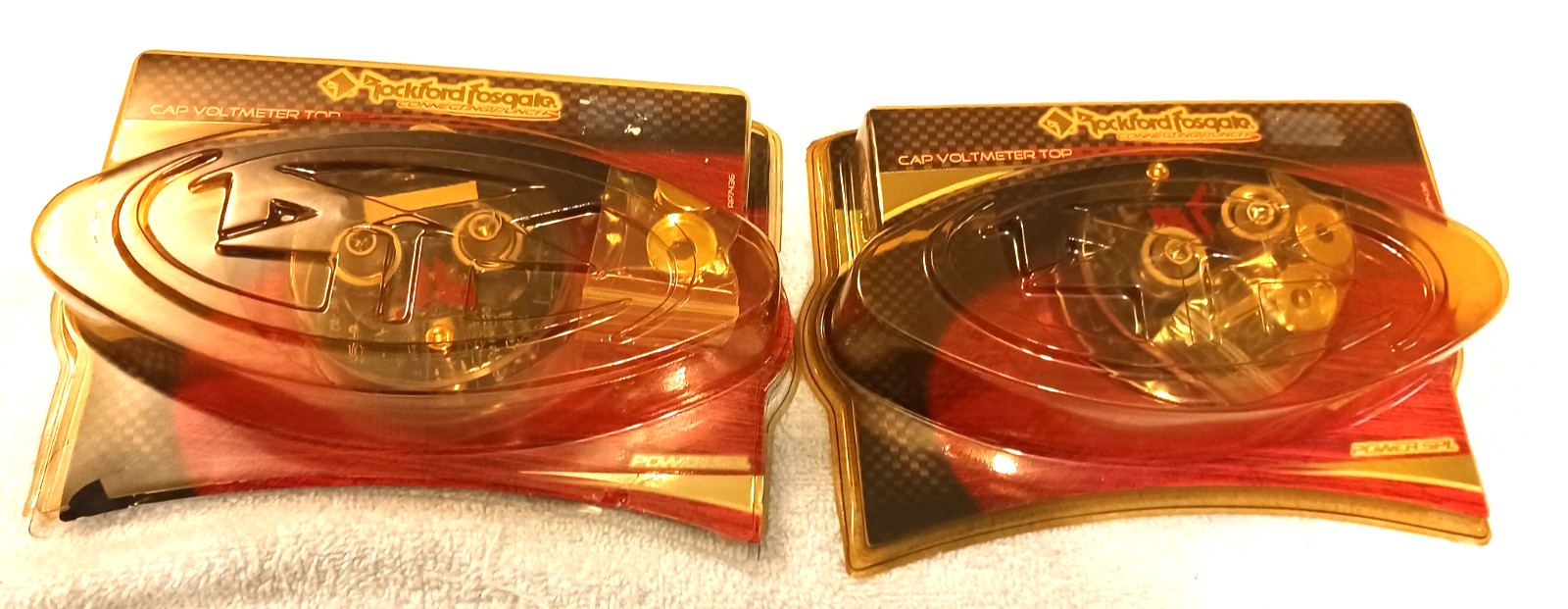 RARE NEW OLD SCHOOL ROCKFORD FOSGATE RP7436 VOLTMETER TOP FOR CAPACITORS