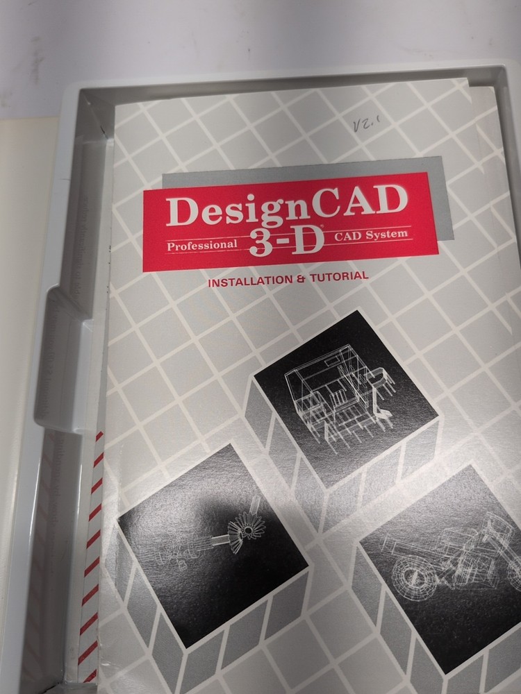 Design CAD 3-D system software floppy disk IBM