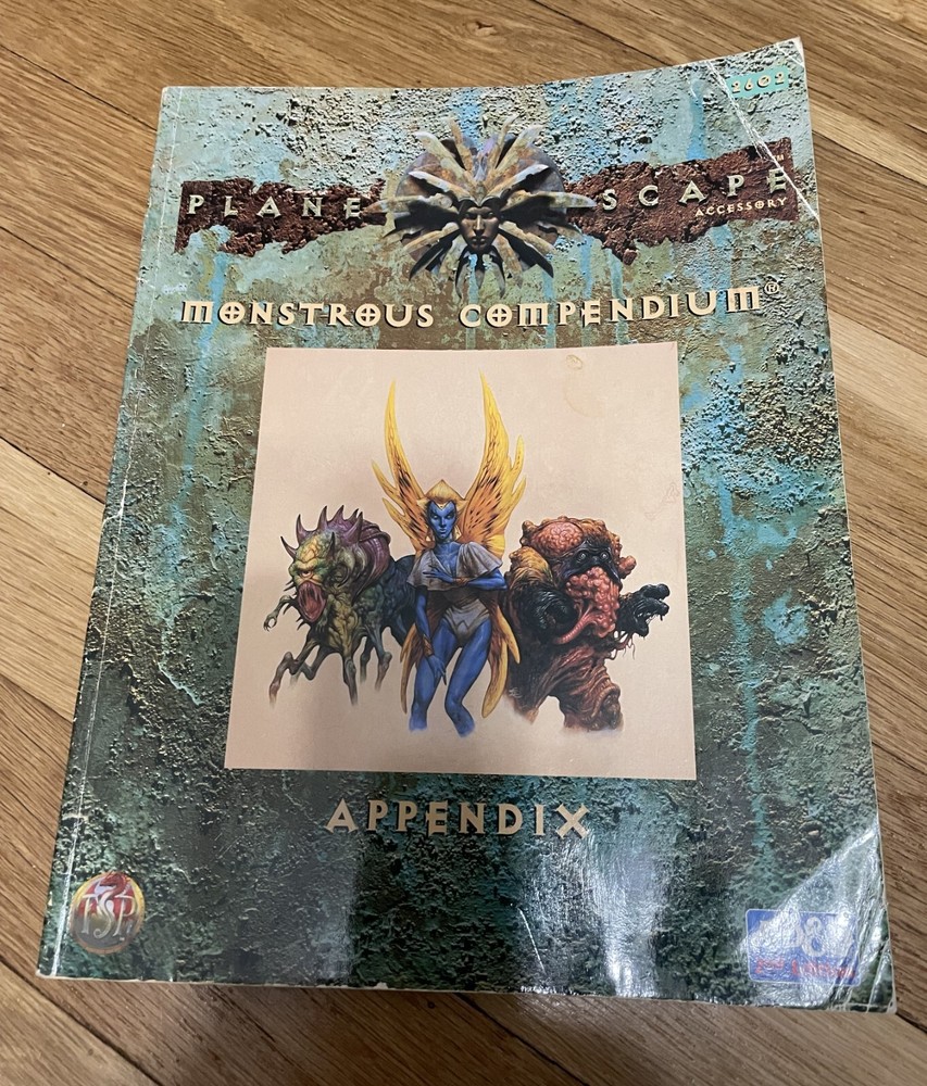 Advanced Dungeons & Dragons Planescape Monstrous Compendium Appendix Original