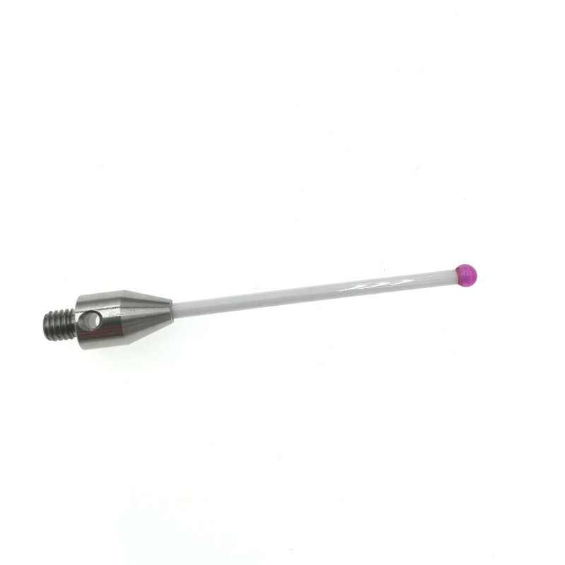 M4 Thread CMM Styli,3.0mm Ruby Ball Tip,2.0mm Diameter Ceramic Stem,Length 40mm
