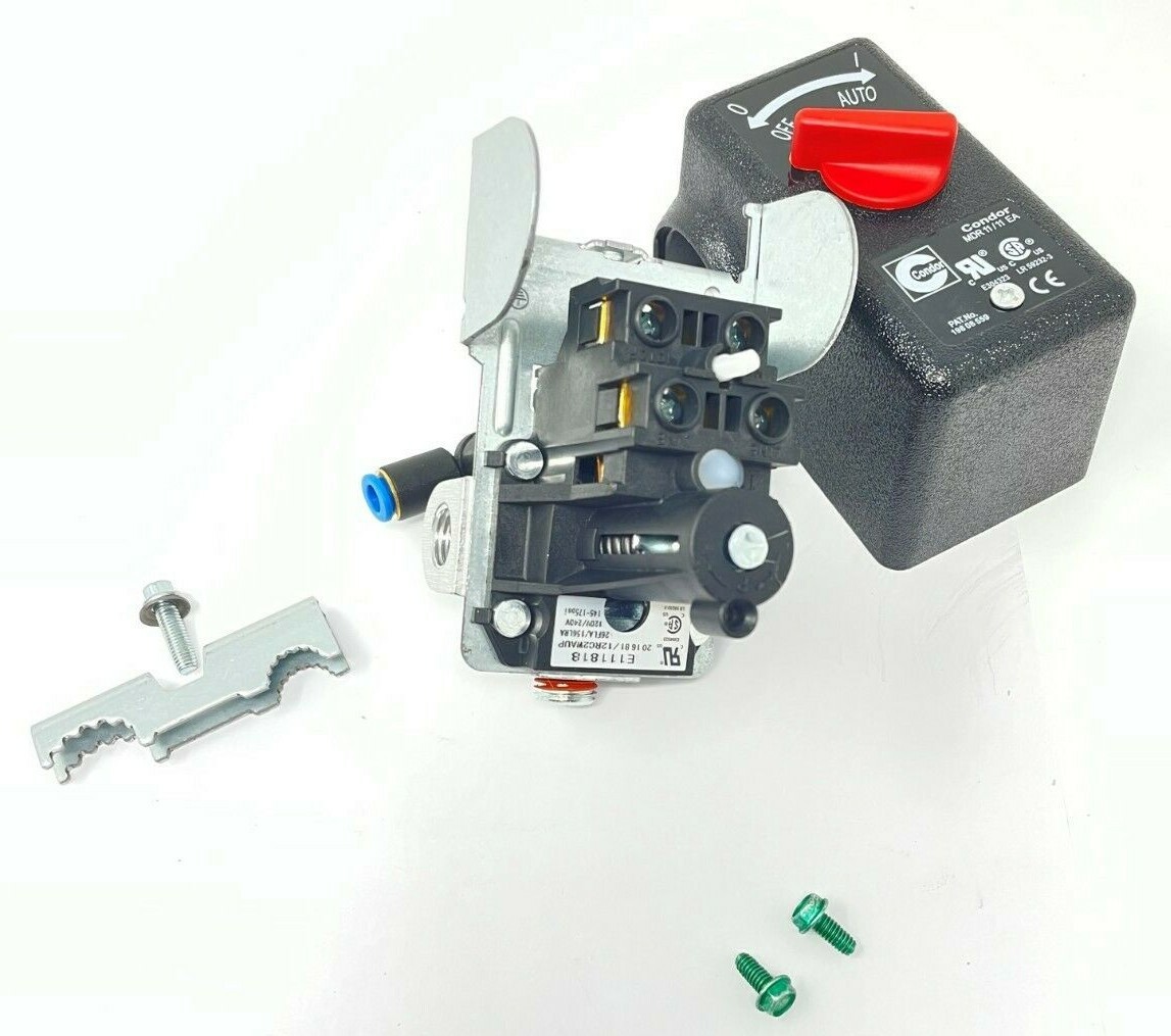 E111818 COLEMAN SANBORN PRESSURE SWITCH 4 PORT UNLOADER 145 ON-175 PSI OFF