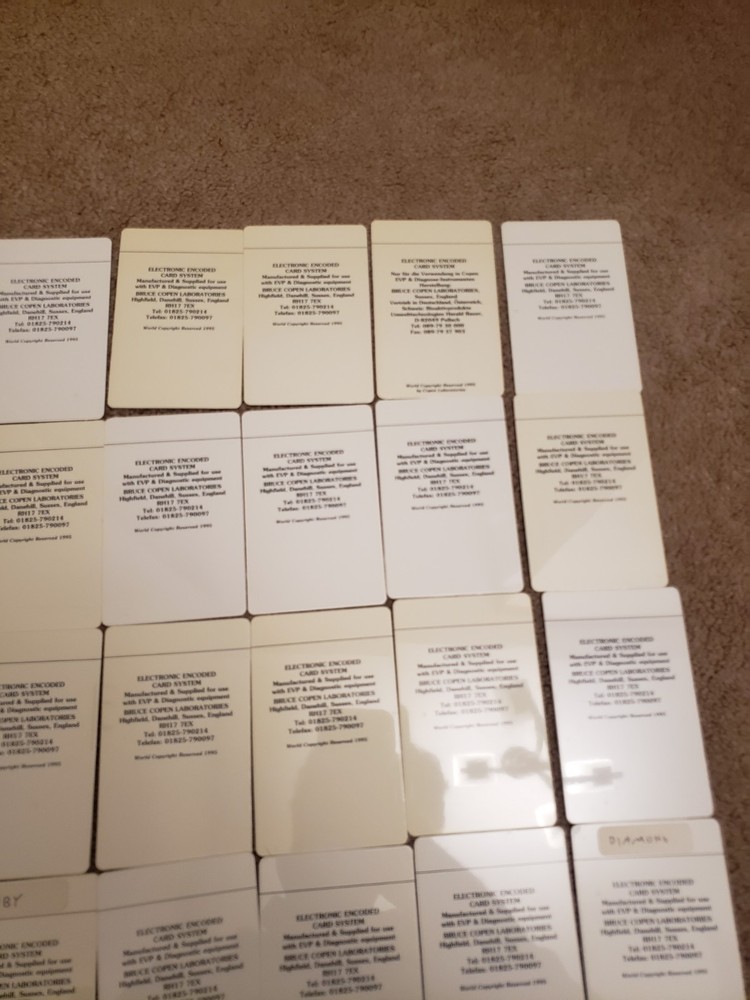 28 BRUCE COPEN Electronic Encoded Card System Radionics EVP Diagnoses Rare