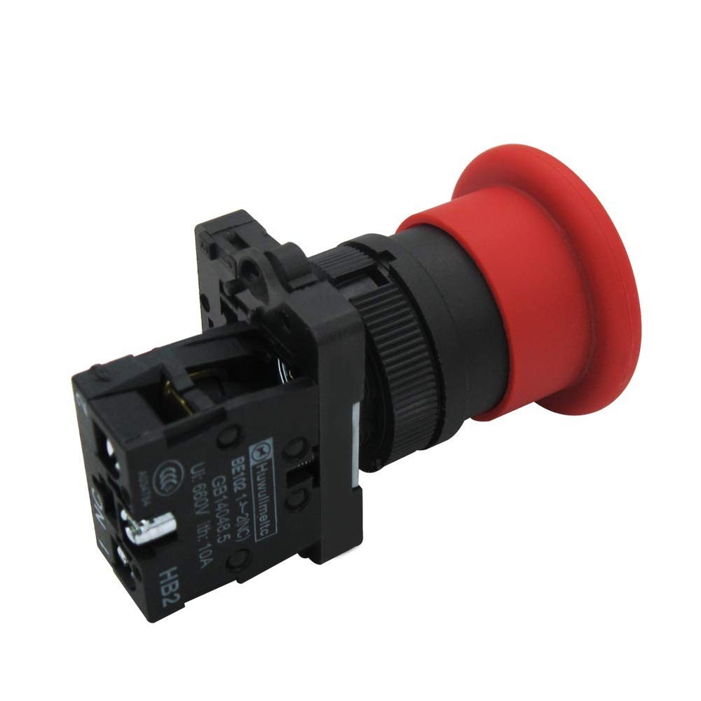 Up-Down Momentary Switch Control Red Mushroom Emergency Stop Button