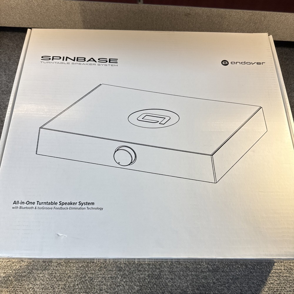 Andover SpinBase Turntable Speaker System — Black — OPEN BOX — No RCA