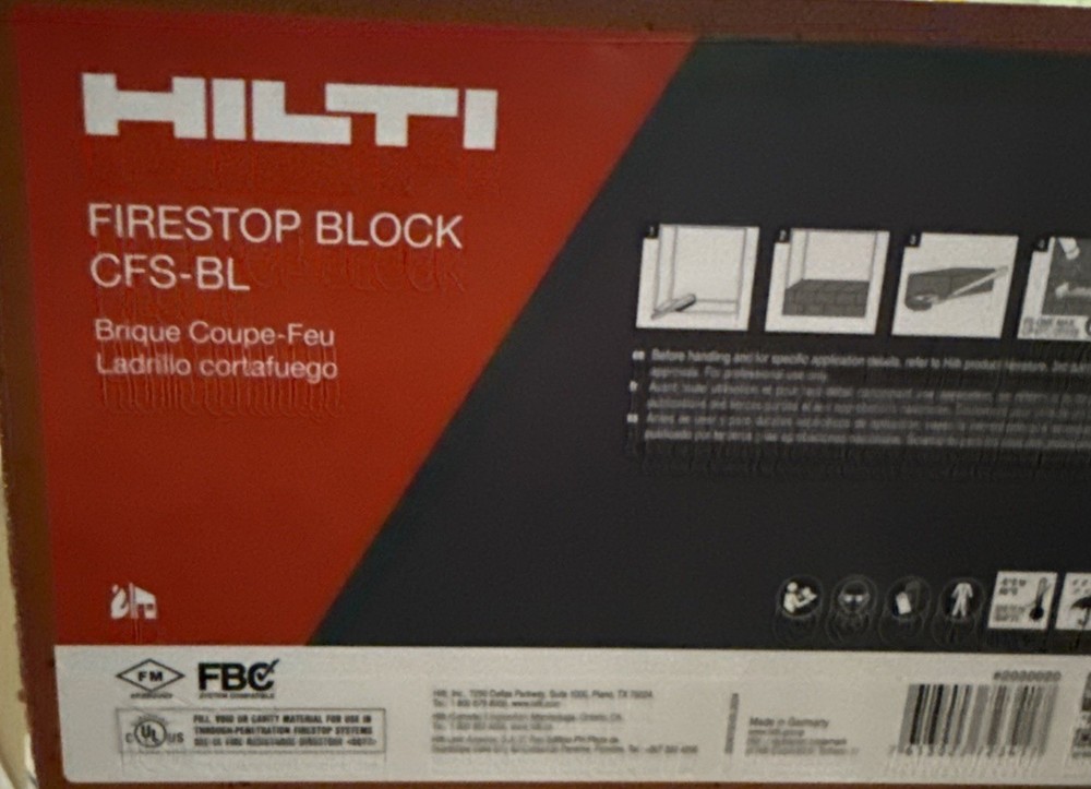 HILTI CFS-BL Firestop Blocks