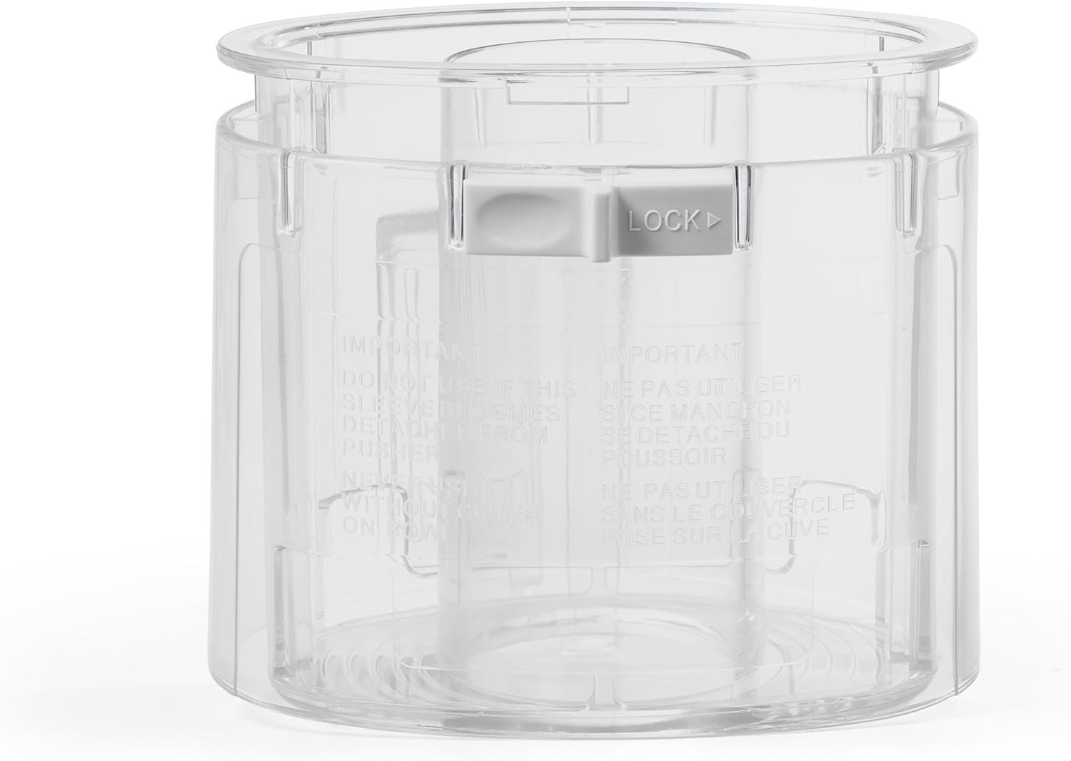 Large Pusher/Sleeve Assembly Replacement for Cuisinart DLC-018BGTX DLC-018BGTX-1