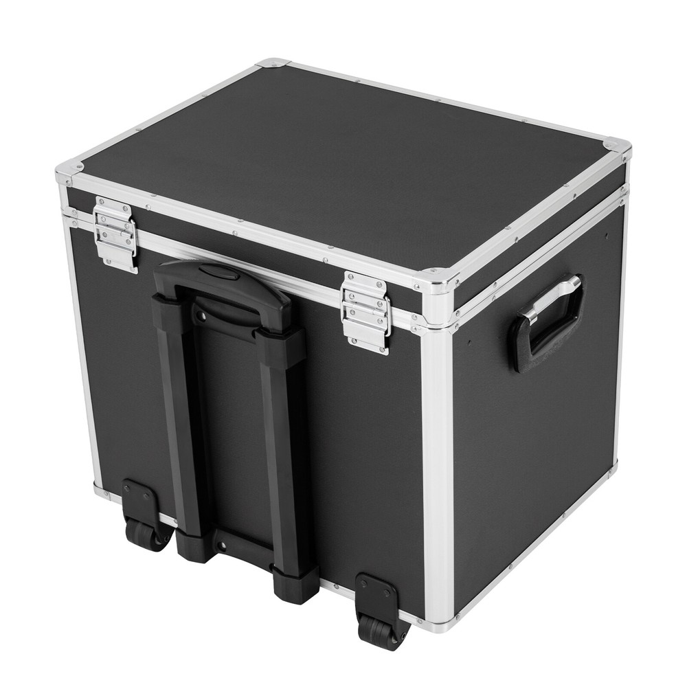 Locking Mobile Business Case, Aluminum Alloy File Lock Box, Hand pull File Case