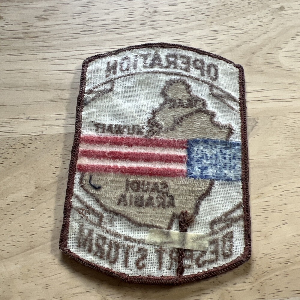 VINTAGE DESERT STORM OPERATION EMBROIDERED PATCH US ARMY NOS