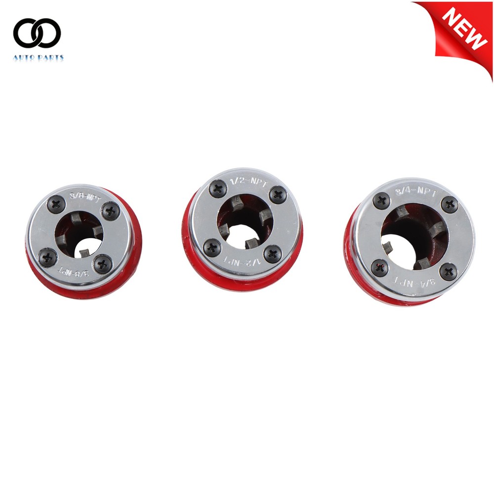 7 Size Pipe Thread Large Hand Die Ratcheting Threader Tool 3/8" to 2" Dies Set