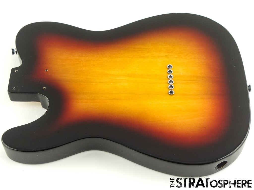 Fender Standard Telecaster Tele BODY Guitar Parts, Poplar Sunburst 3TS