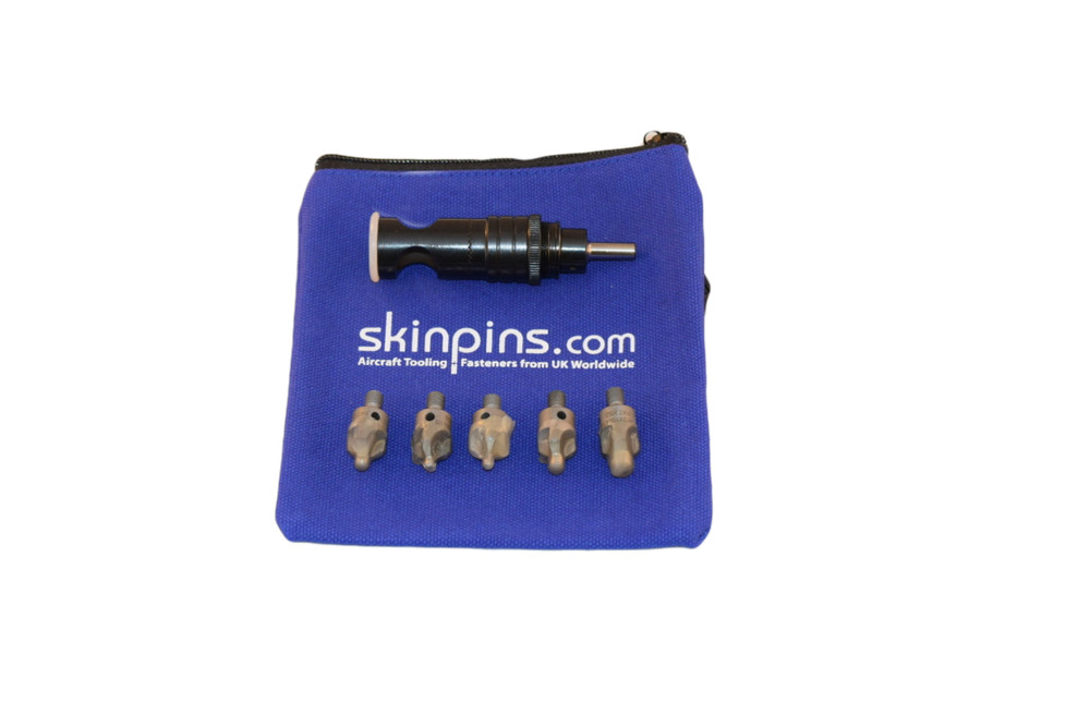 AIRCRAFT TOOLS NYLON TIP COUNTERSINK CAGE / MICROSTOP  5PC FRACTION CUTTER KIT