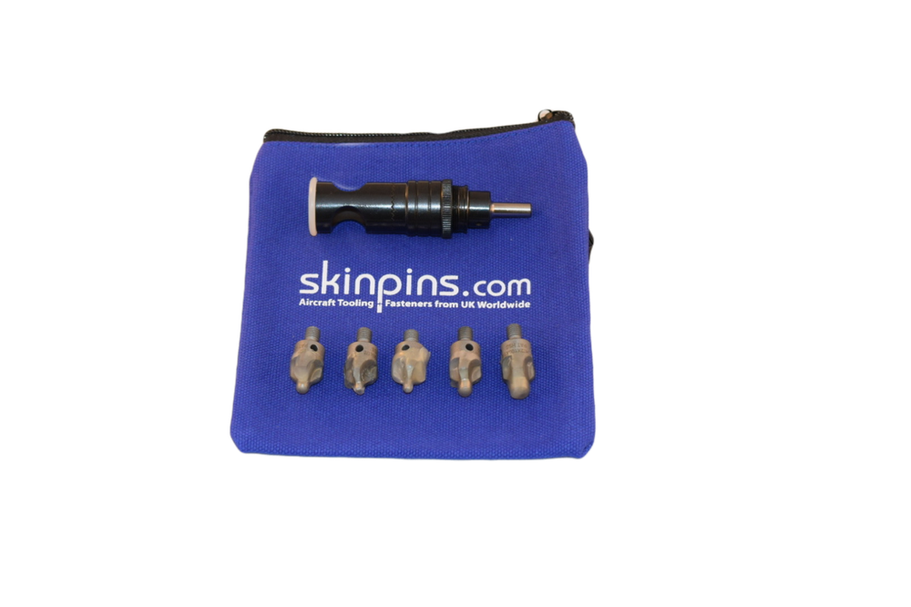 AIRCRAFT TOOLS NYLON TIP COUNTERSINK CAGE / MICROSTOP 5PC FRACTION CUTTER KIT
