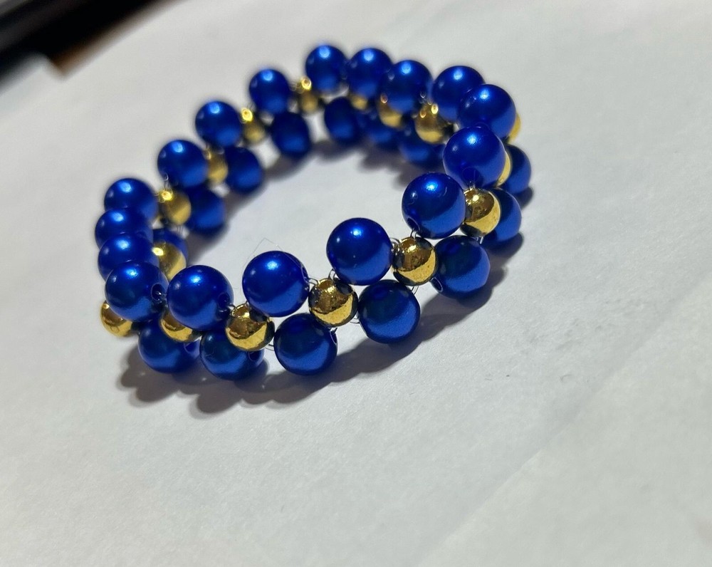 Handmade beautiful unique beaded Elastic bracelet