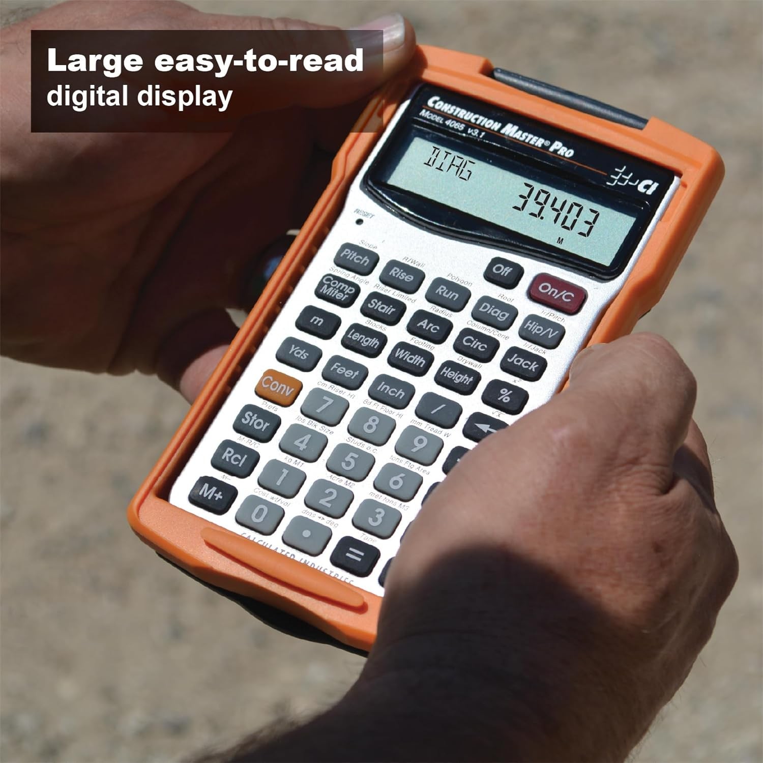 Calculated 4065 Construction Master Math Feet-inch-Fraction Calculator