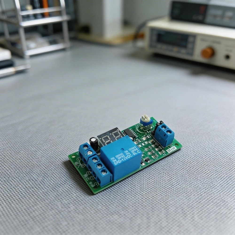 12V Digital Timing Relay Module with Adjustable 1-99 Seconds Minute Delay