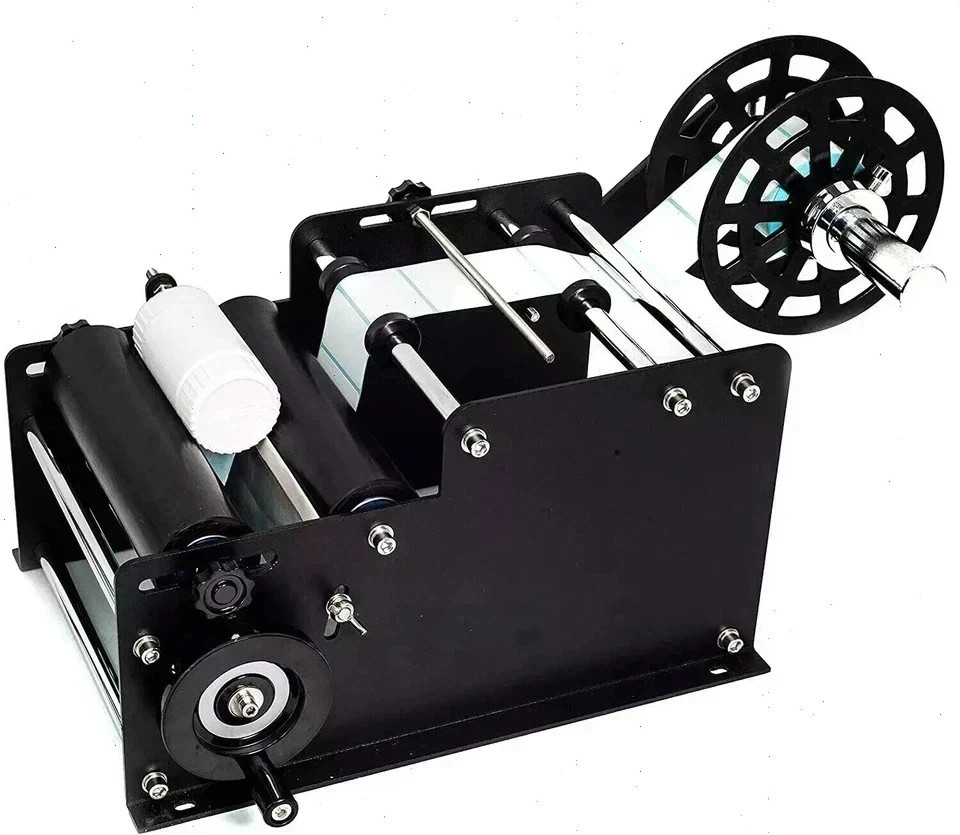 MT30 Manual Labeling Machine Ideal for Round Bottles Precise Label Application