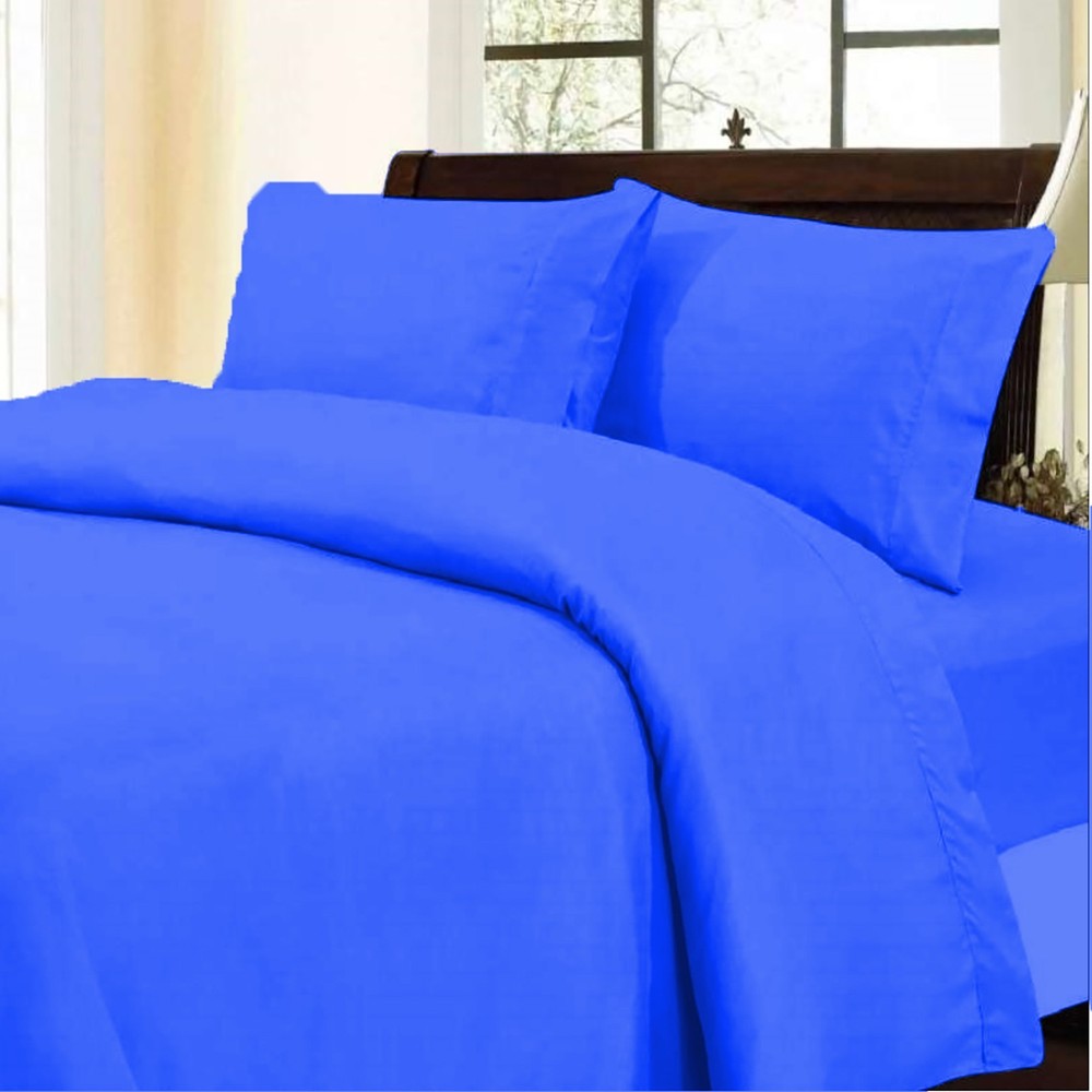 Soft Bedding 1000 - 1200 Count Egyptian Cotton Royal Blue Solid Select Item