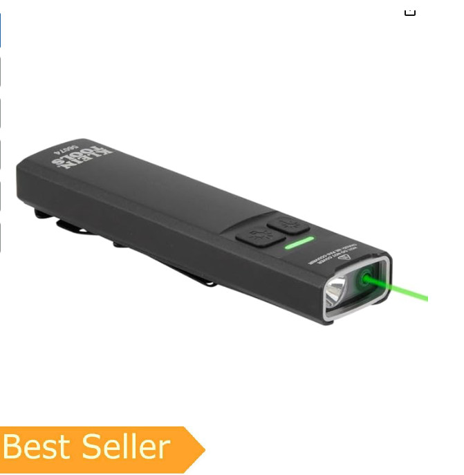 KLEIN TOOLS 56074 EDC Pocket Flashlight with Green Laser
