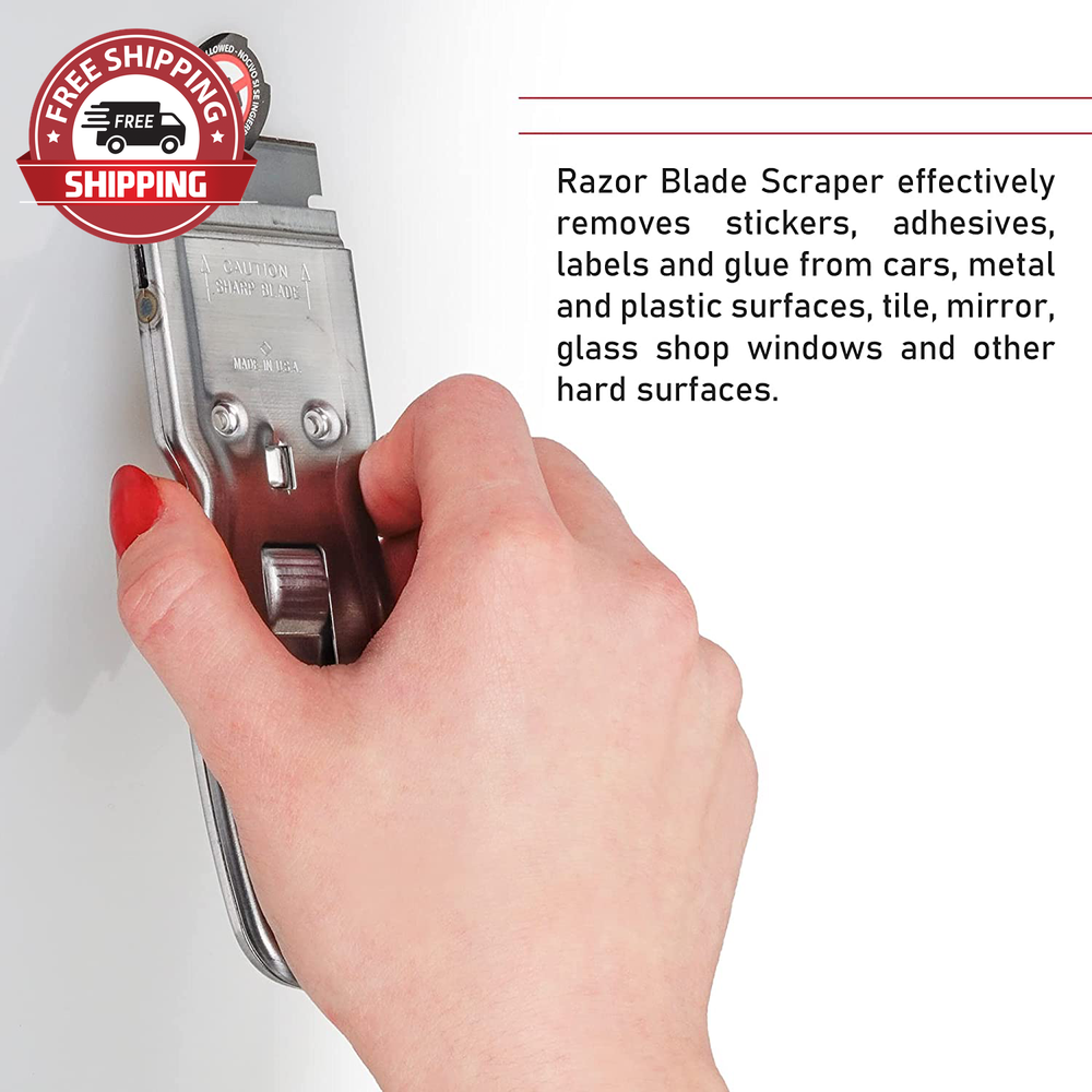 Techni Edge Razor Blade (SET OF 2) Scraper Tool Razor Blade Window Scraper