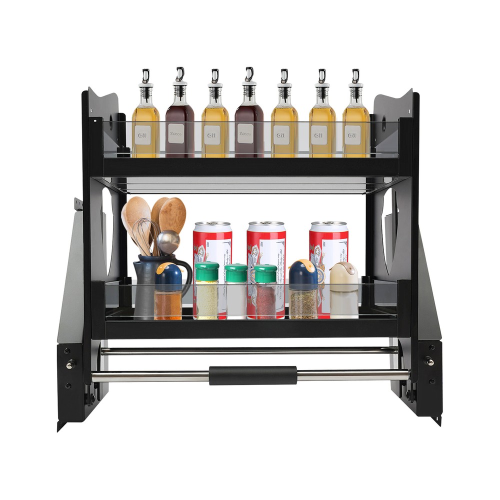 Pull Down Shelf Upper Kitchen Wall Cabinet Storage Organizer (24inch Cabinet)