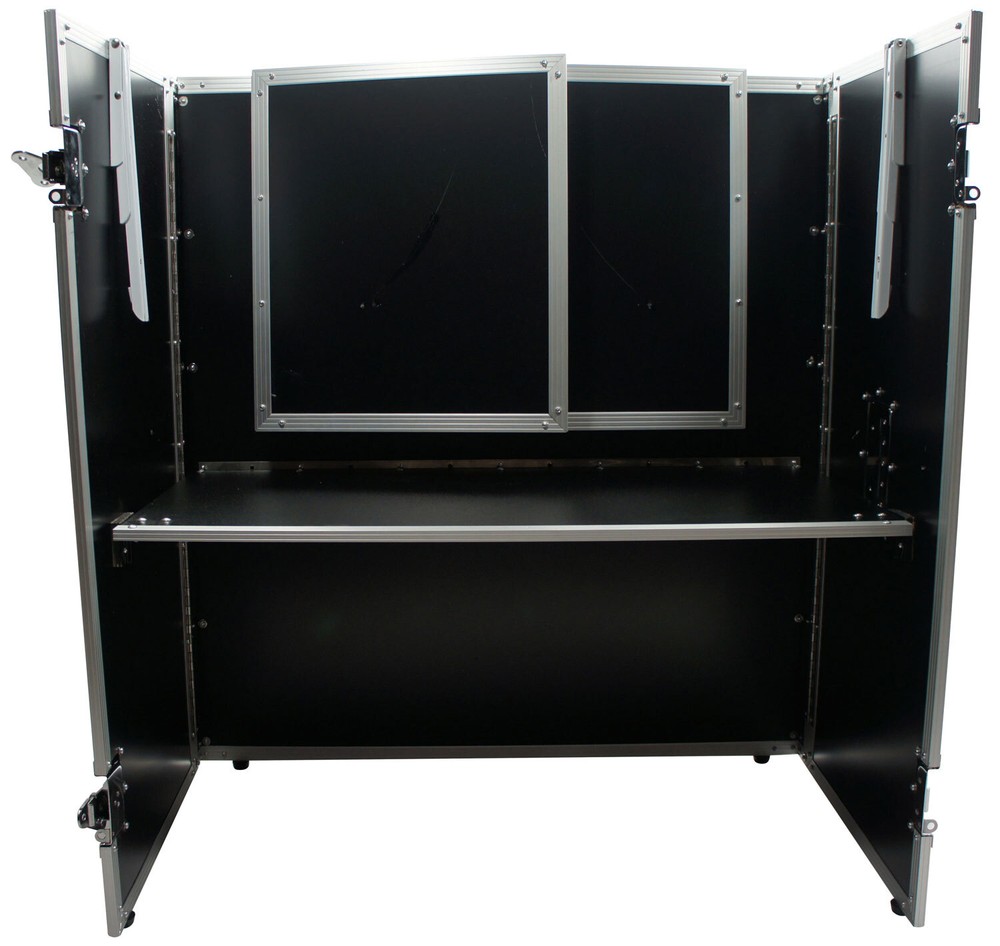 Harmony Case HCDJSTANDT Compact Fold Out Portable DJ Workstation Table