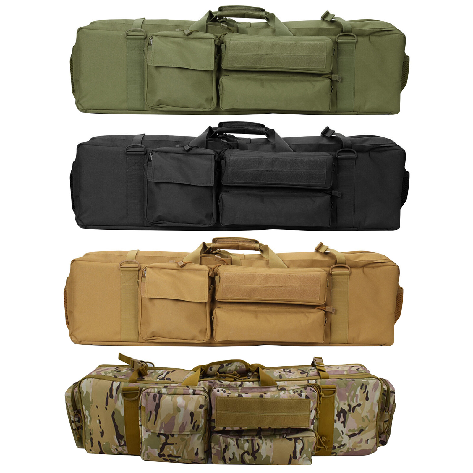 Tactical Rifle Bag Single or Double Case 37-52 Carbine Range Gun Padded Backpack