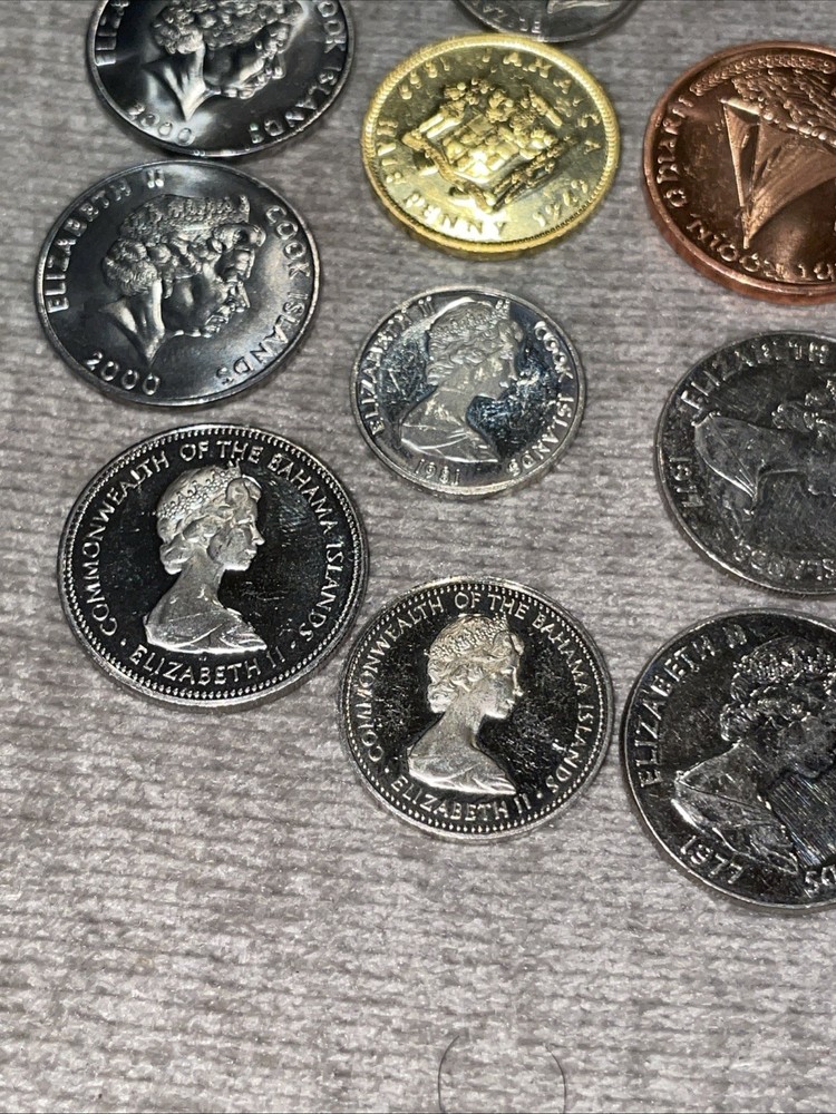 Assorted 12 World Foreign Proof Coins Lot