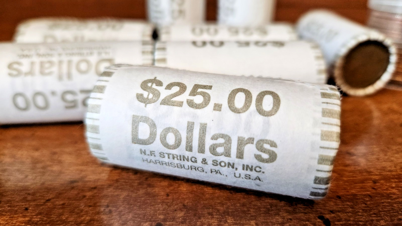 🔥 BANK SEALED US $1 Dollar Coin - 1 Roll of $25 - Circulated Mixed UNSEARCHED‼️