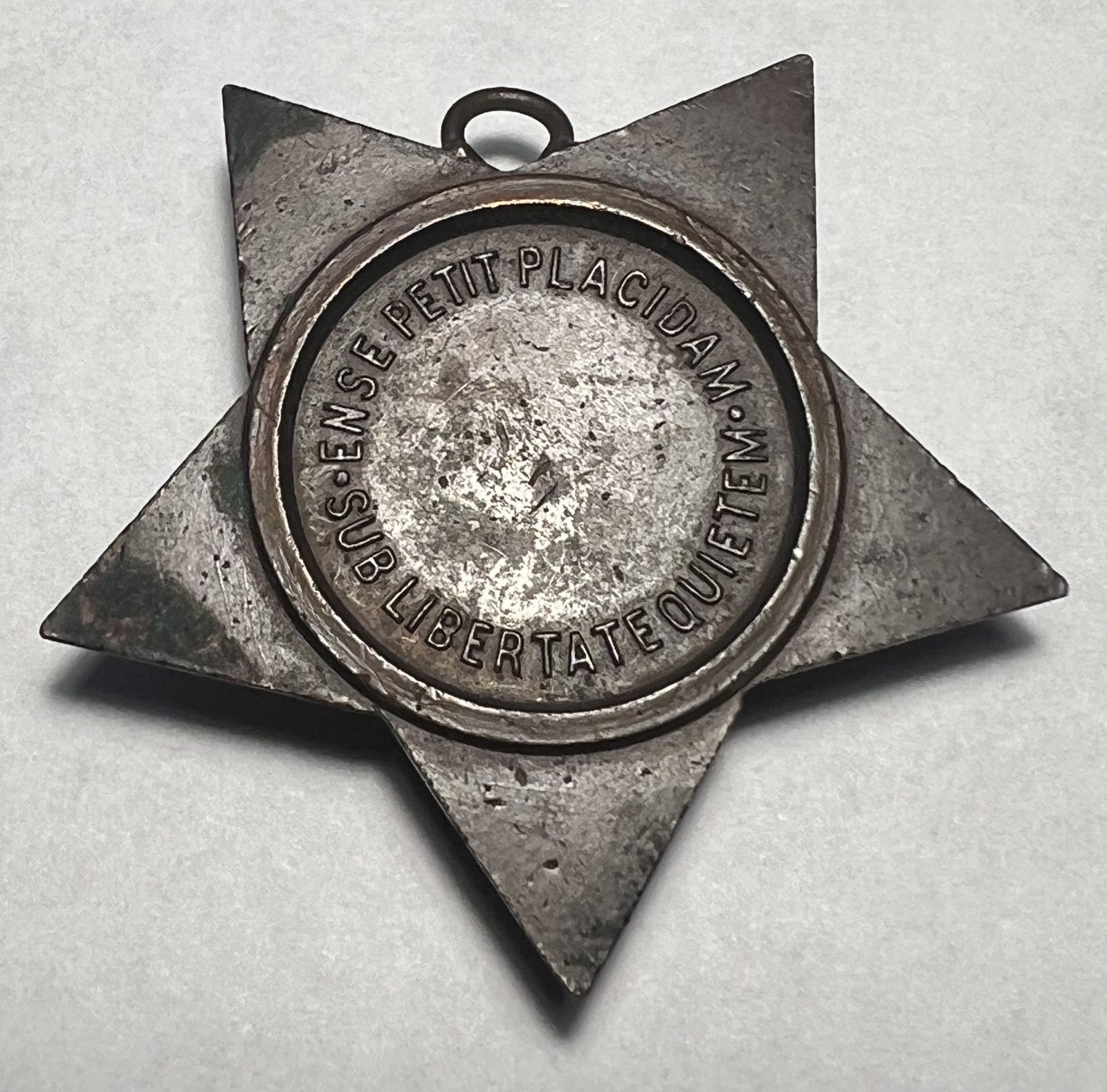 Original 1892 Massachusetts Volunteer Militia Distinguished Marksman Star Medal