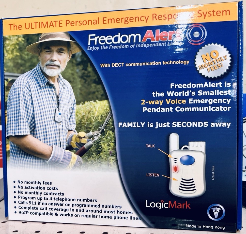 LogicMark Freedom Alert Personal Emergency Response System DECT Technology 35511