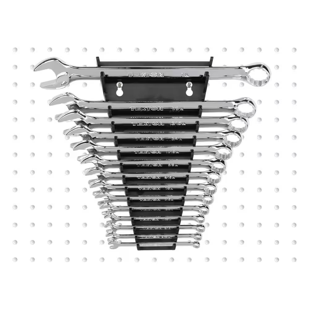 15-Tool Wrench Organizer Rack (Black)