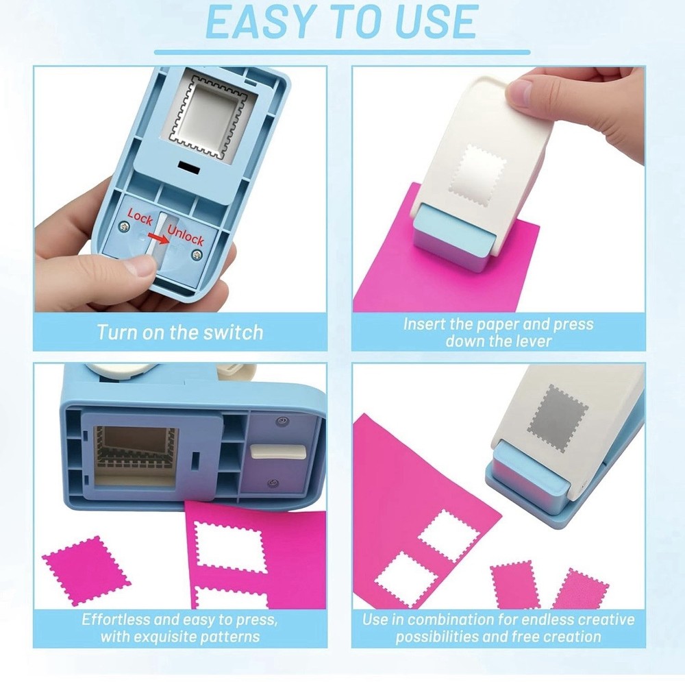 Stamp Punch, Stamp Puncher, 1X0.8inch Rectangular Postage Stamps Puncher